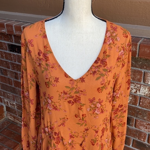 a loves a Fit & Flare Ruffle Mini Dress in Sienna - Picture 2 of 8